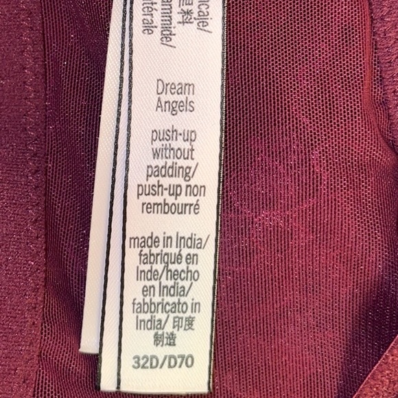 Victoria’s Secret Dream Angels Wicked Unlined Lace Balconette Bra Size 32D Kir - Picture 3 of 4